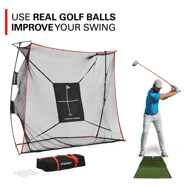 Haack Pro 1.0 Golf Net w/ Tri-Turf Mat