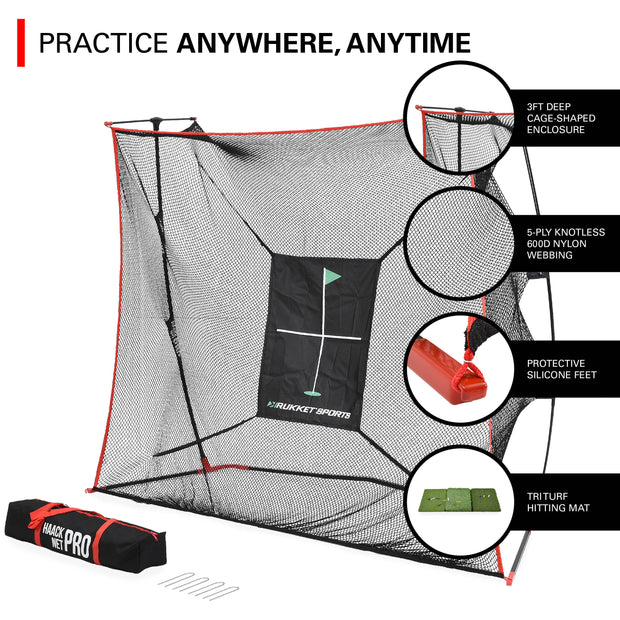 Haack Pro 1.0 Golf Net w/ Tri-Turf Mat