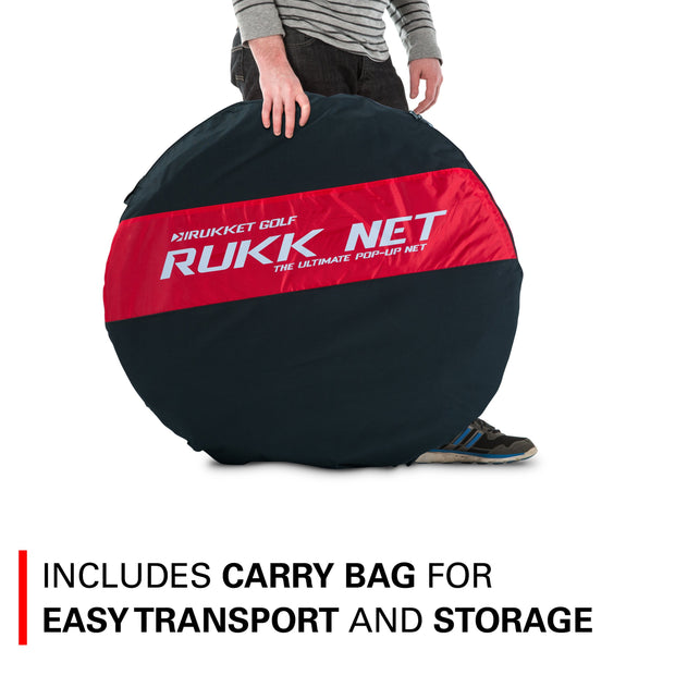 RukkNet Pop-Up Portable Driving Range w/Tri-Turf Mat